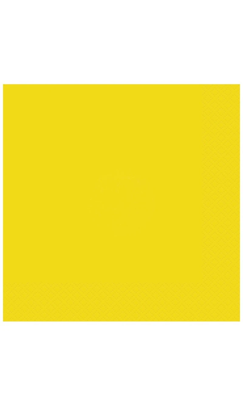 Neon Yellow Luncheon Napkins - 20pk