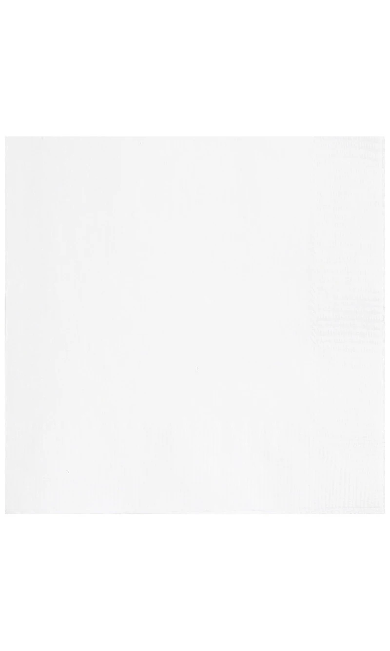 White Solid Luncheon Napkins - 20pk