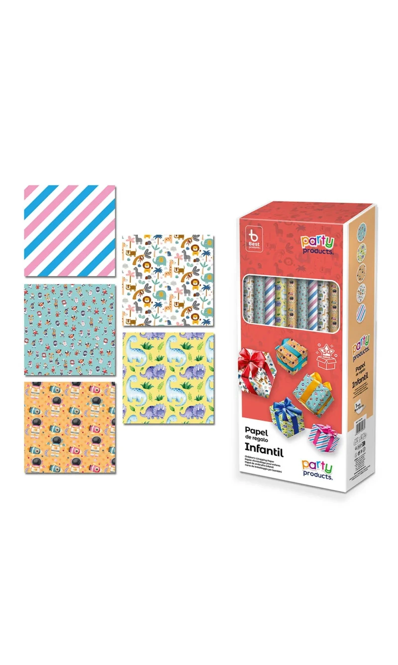 General Gift Wrap Roll 70cm X 100cm (Assorted Designs) - 1pc