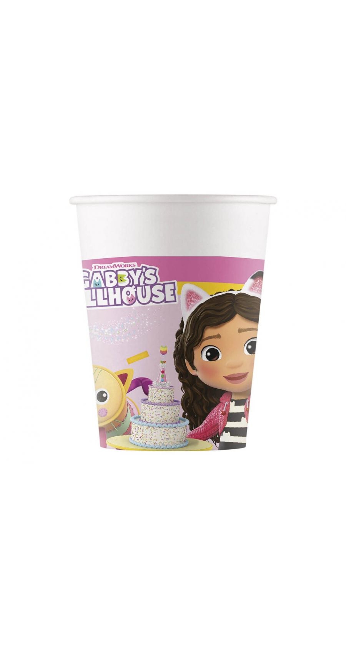 Gabby's Dollhouse Party Paper Cups 200ml - 8pk