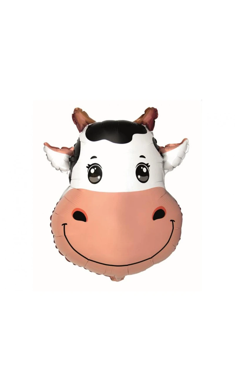 Cow Head Foil Balloon - 24 Inch
