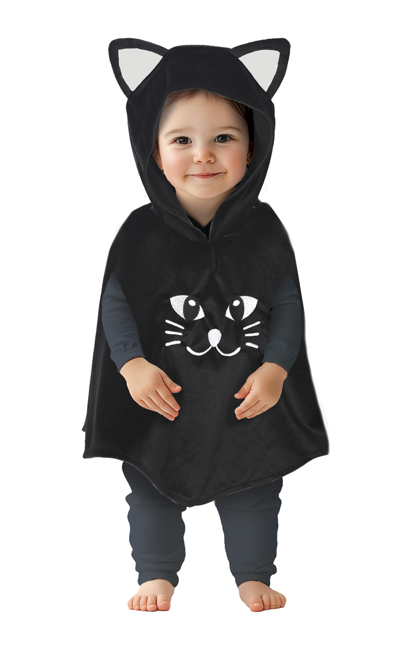 Cute Cat Poncho Baby Costume - Age 18 to 24 Months