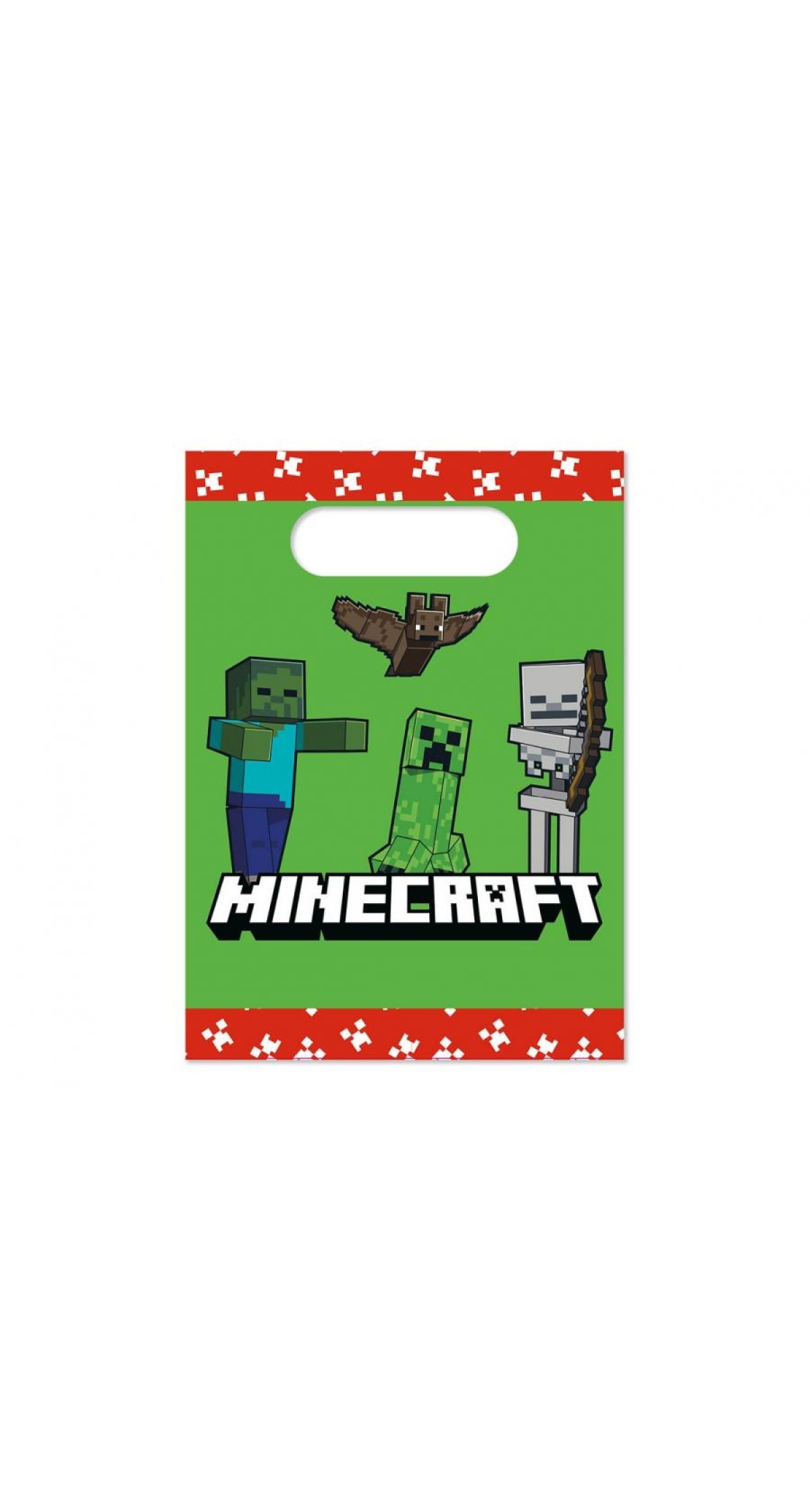 Minecraft Party Favors Paper Loot Bags - 4pk