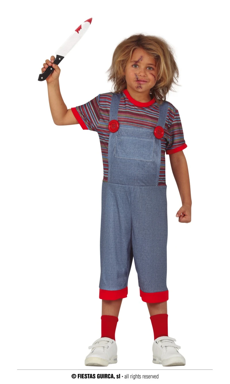 Chucky Killer Doll Costume - Age 10 to 12 Years