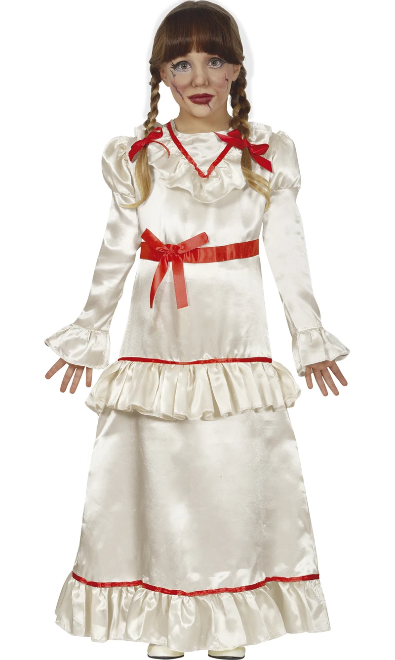 Annabelle Devil Doll Girl Costume - Age 7 to 9 Years