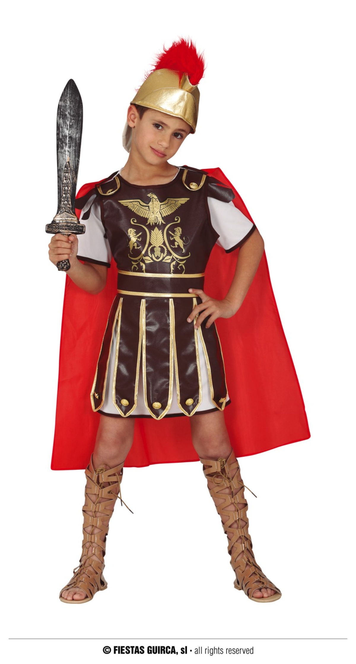 Gladiator Roman Centurion Boy Costume - Age 7 to 9 Years