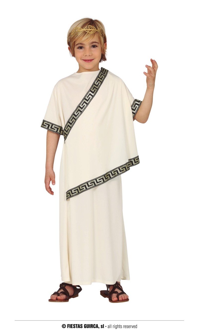 Roman Greek Boy Costume - Age 7 to 9 Years