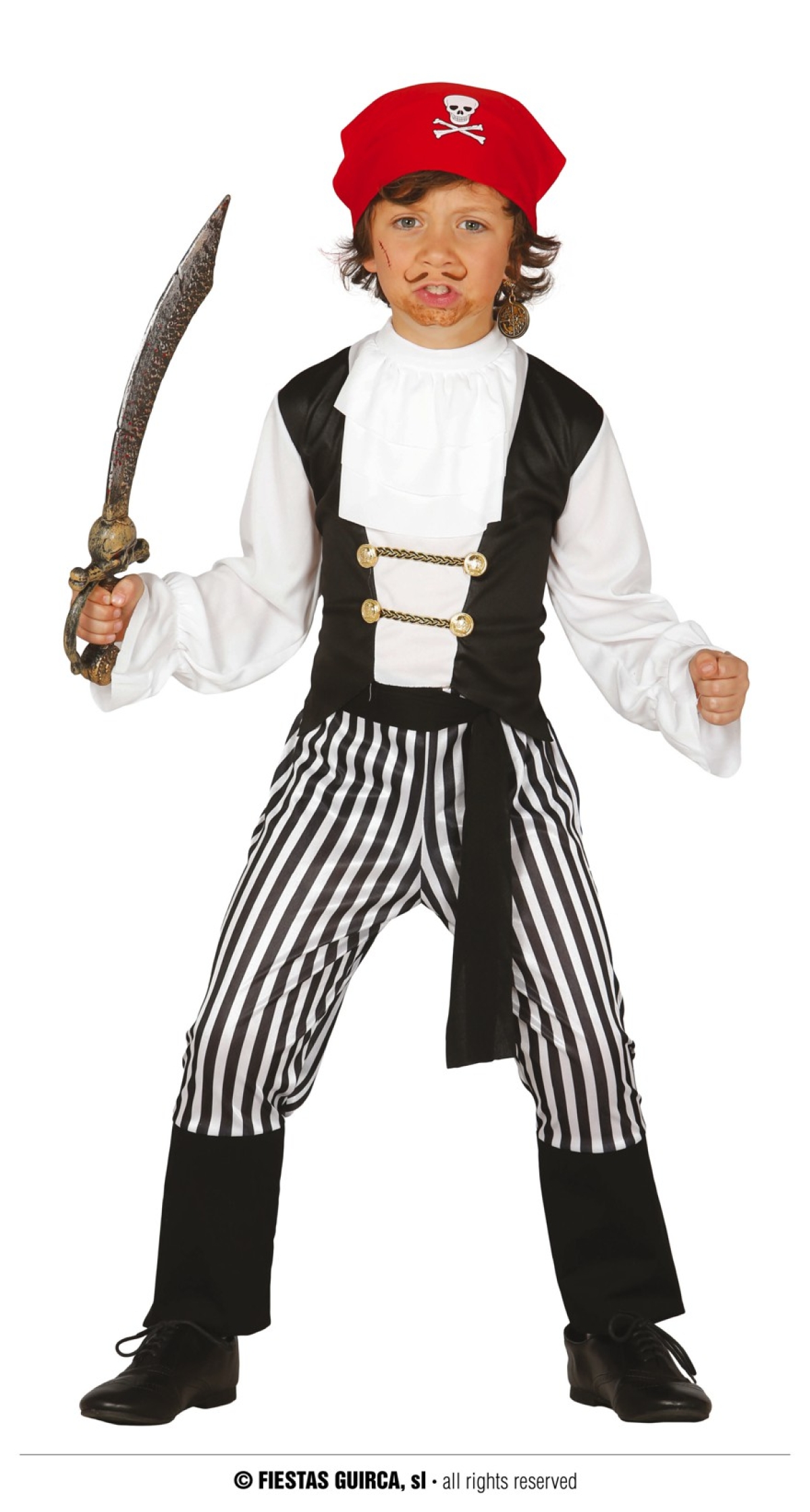 Striped Pirate - Age 3 to 4 Years