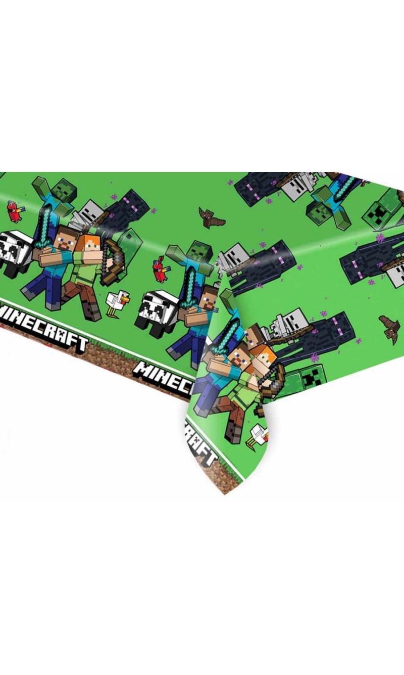 Minecraft Party Plastic Tablecover - 120x180cm