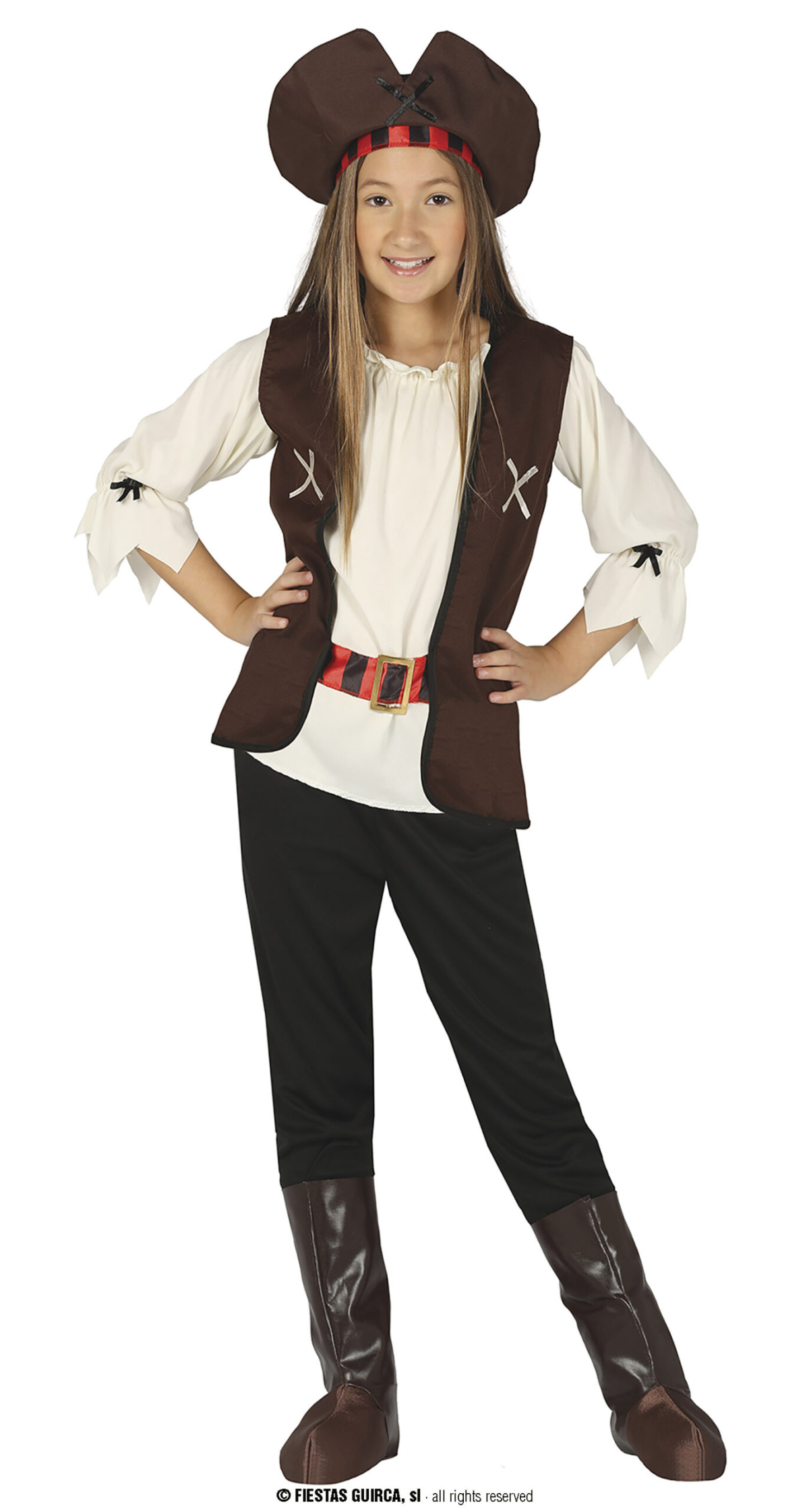 Pirate Of The Seven Seas Girl - Age 7 to 9 Years
