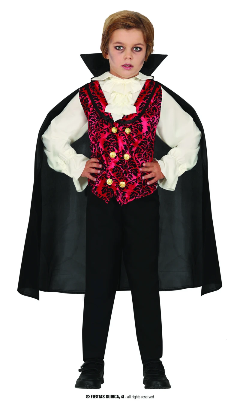 Classic Vampire Boy Costume - Age 3 to 4 Years
