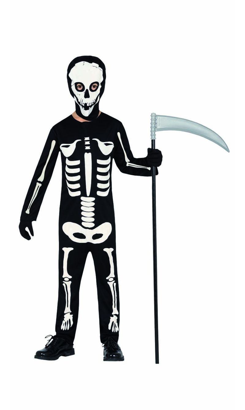 Skeleton Game Boy Costume - Age  3 to 4 Years