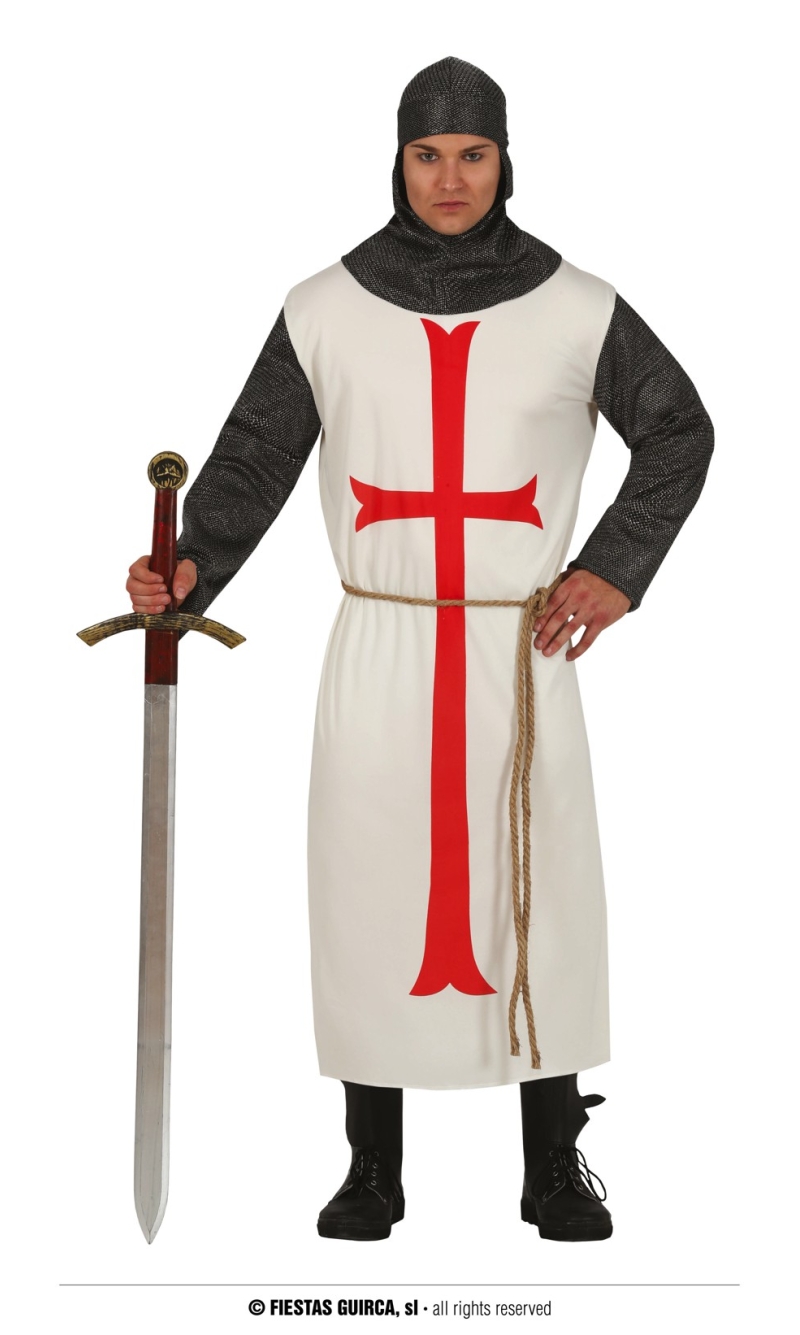 Medieval Knight Templar Man - Adult Size Large (52-54)