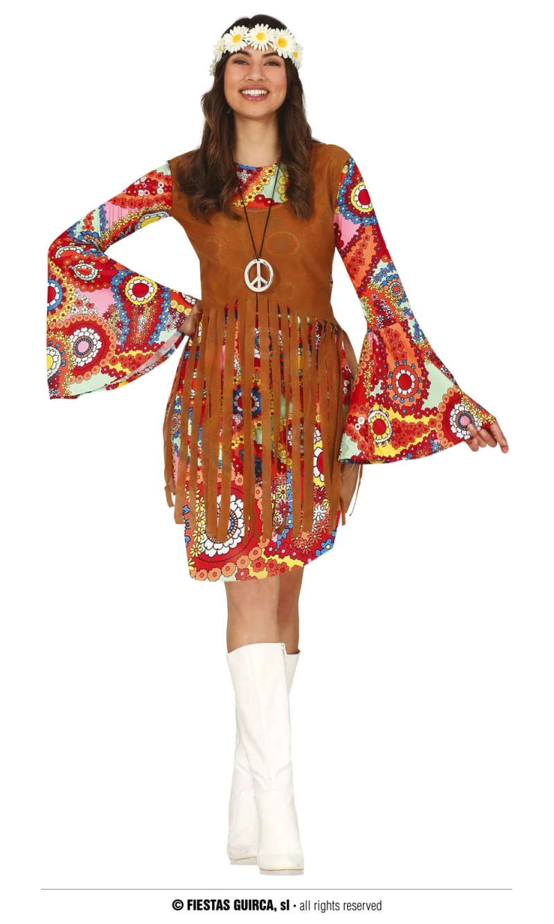 Hippie Peacemaker Lady - Adult Size Medium (38-40)