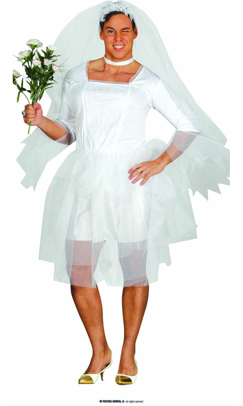 Funny Male Bride - Adult Size Extra Large (54-56)