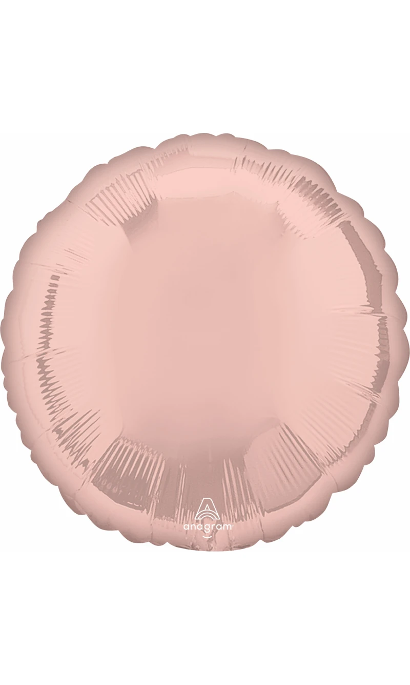Metallic Pearl Pastel Pink Standard Circle Foil Balloon 17" (42cm)
