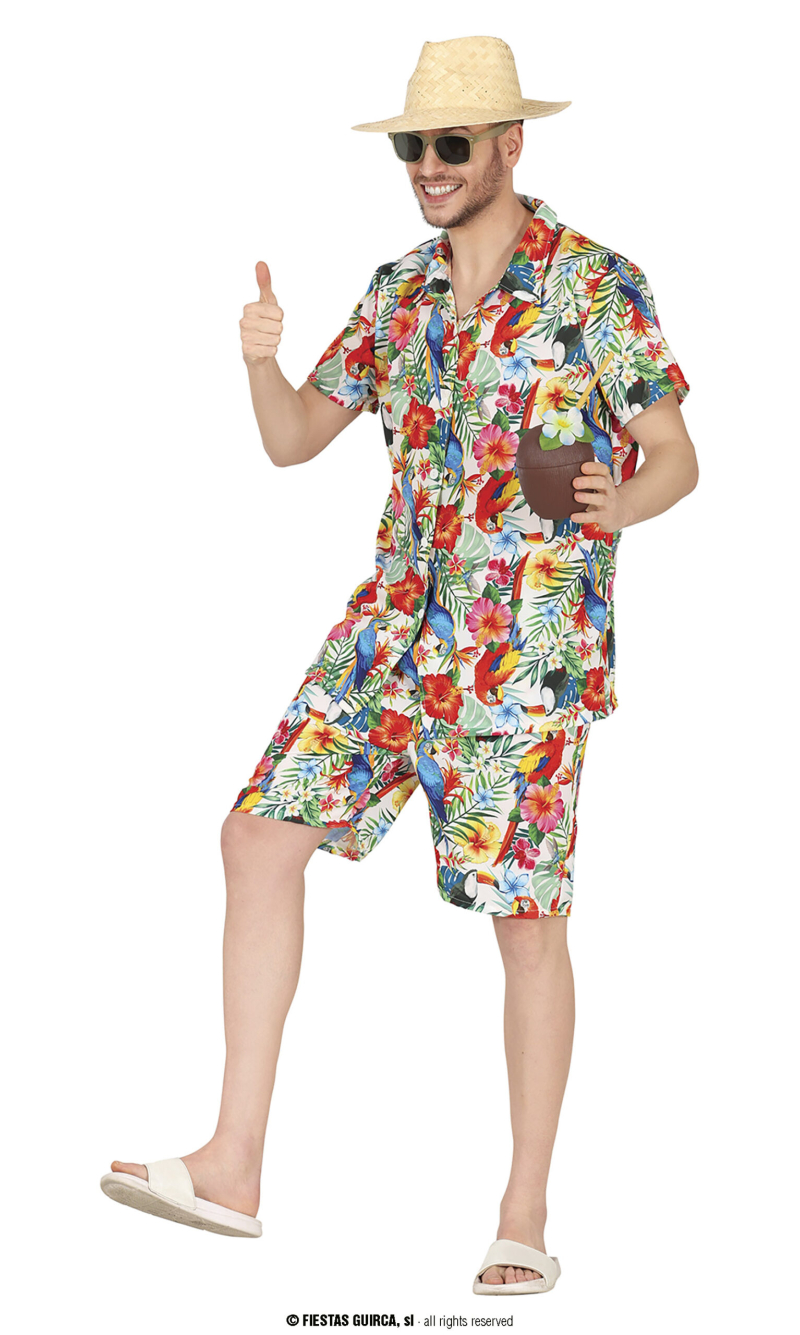 Hawaiian Party Guy - Adult - Adult Size Large 52-54)