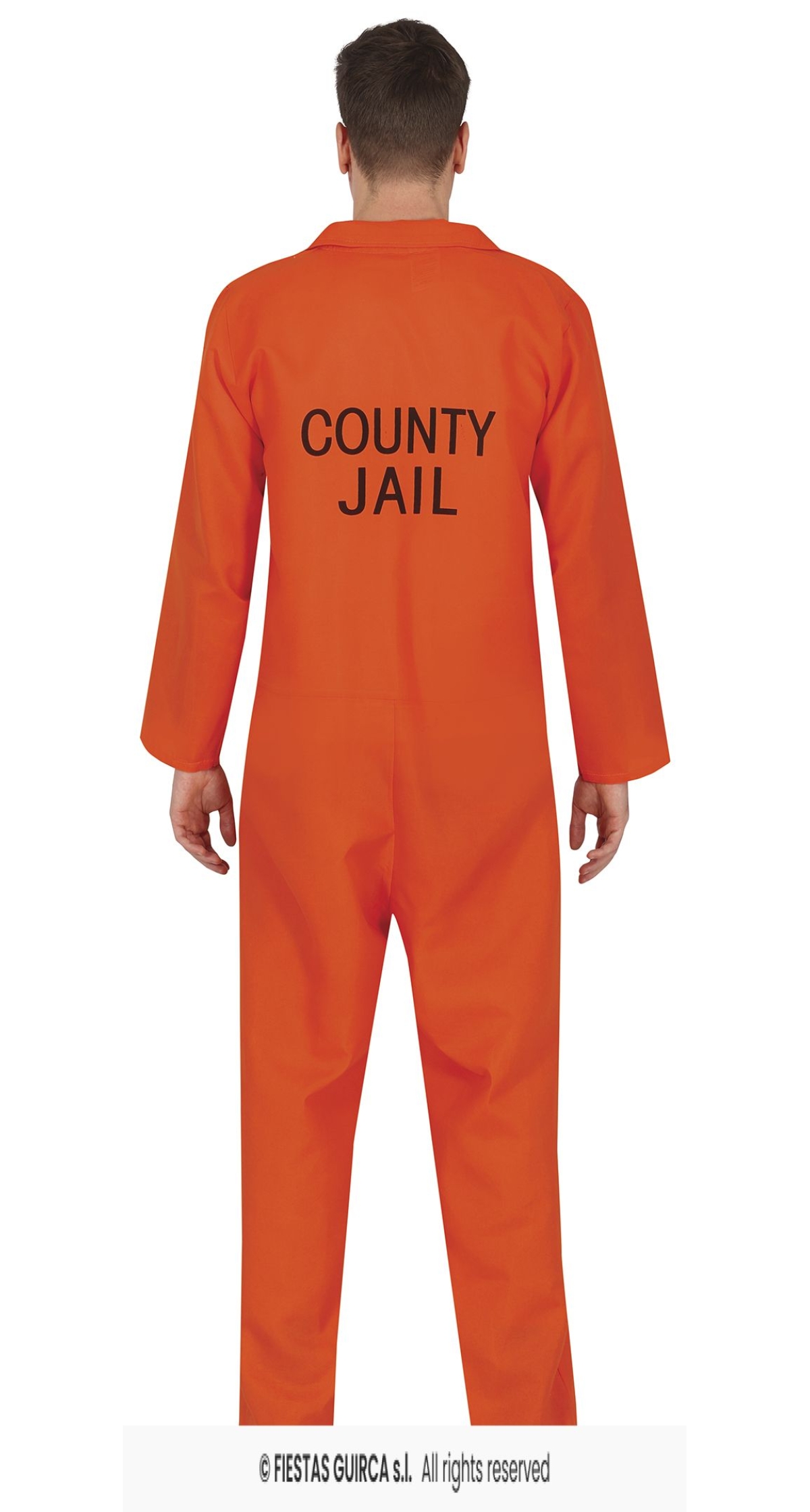 Orange Convict Prisoner Man Costume - Adult Size XXL (56-58) - Image 3