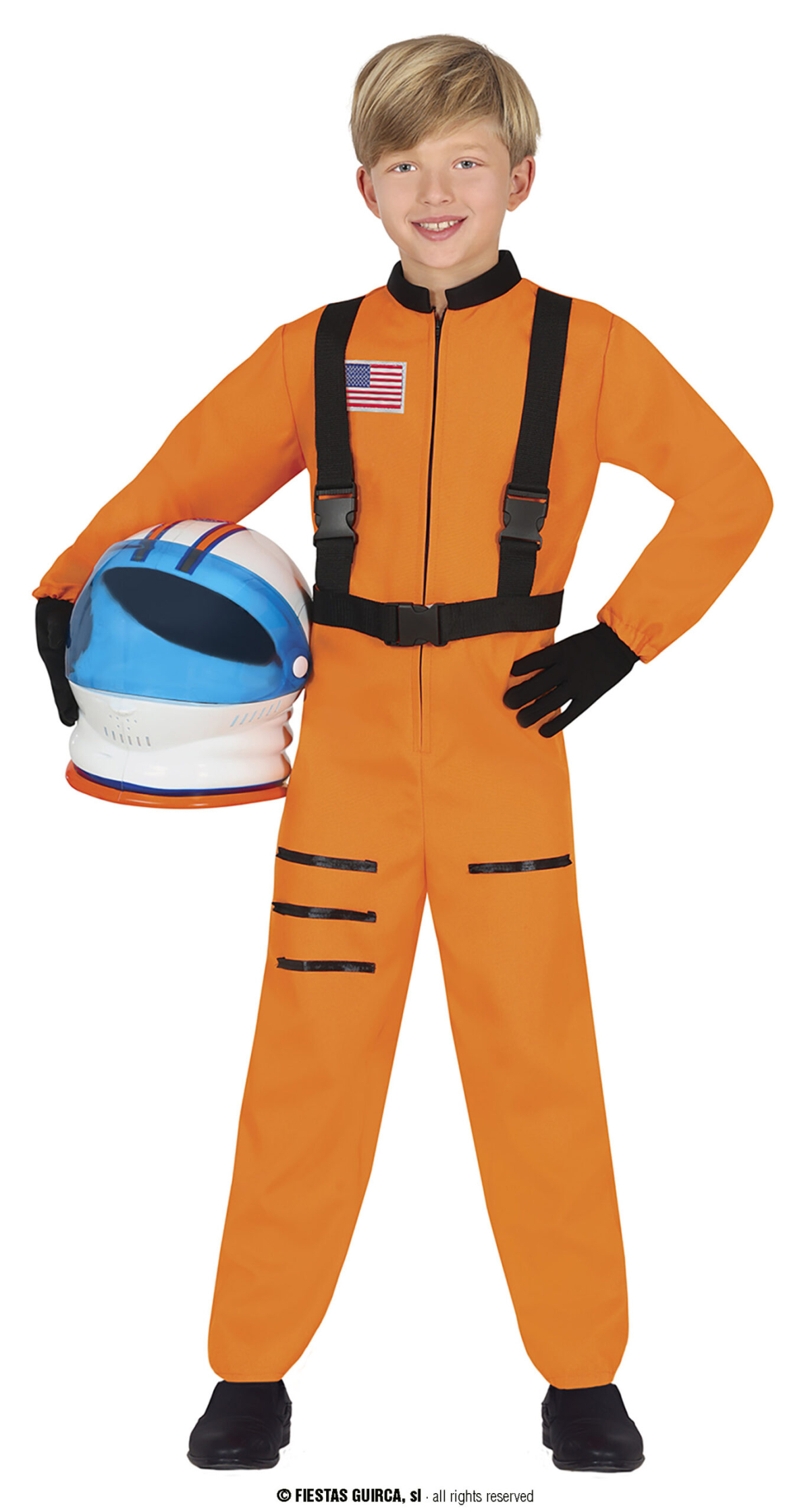 Orange Astronaut Boy - Age 3 to 4 Years