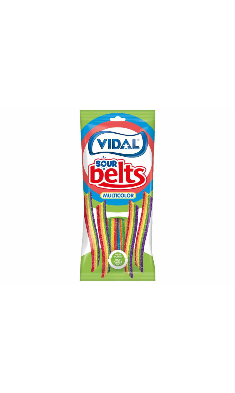 Vidal Sour Belts Multicolor - 90g