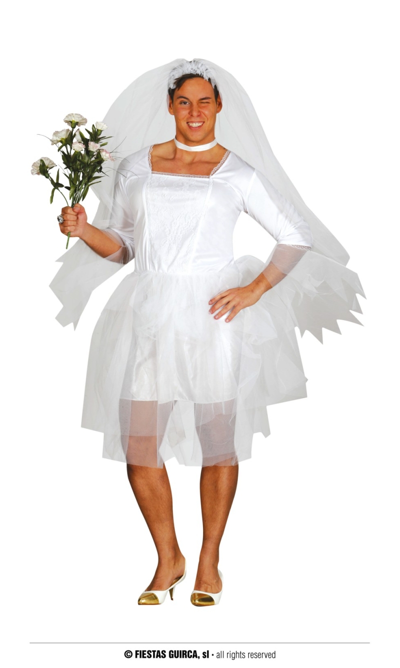 Funny Male Bride - Adult Size Large (52-54)