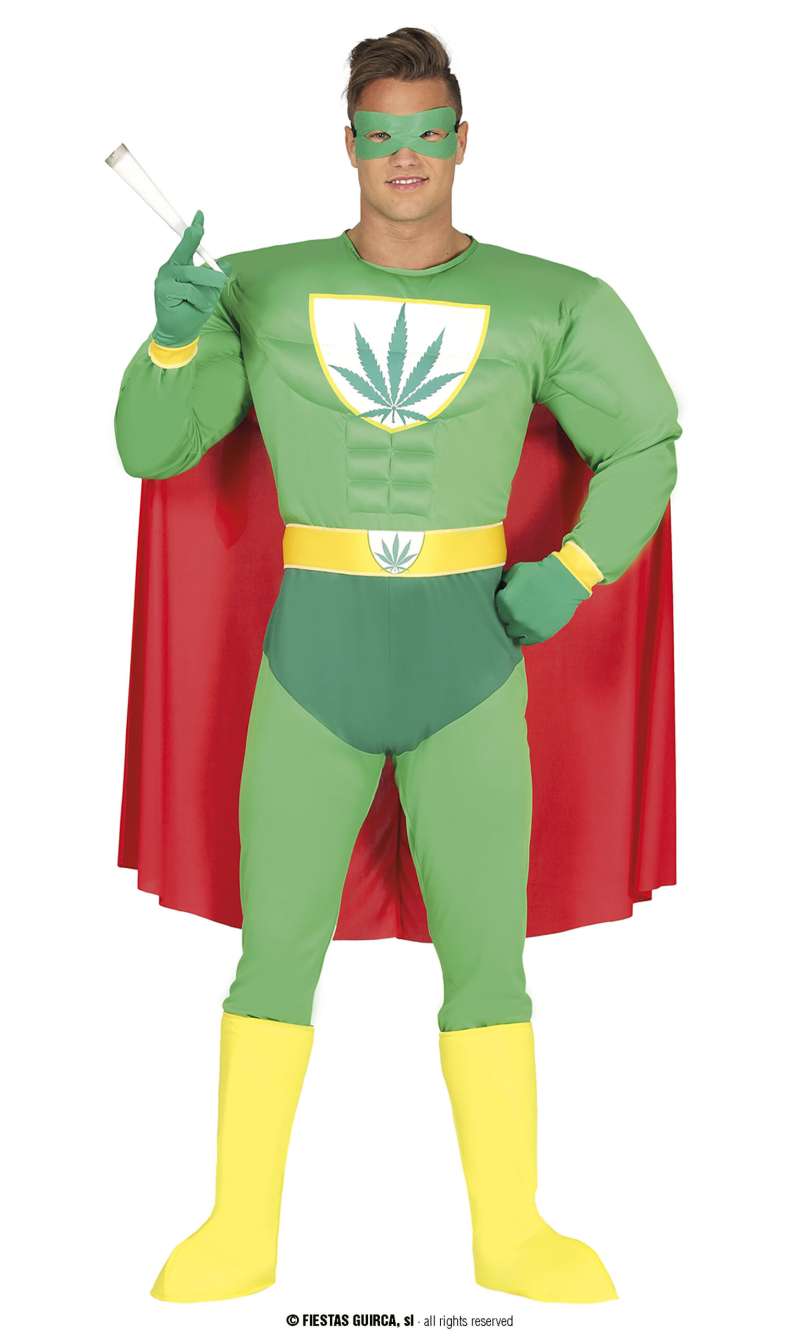 Marijuana Superhero - Adult Size Extra Large (54-56)
