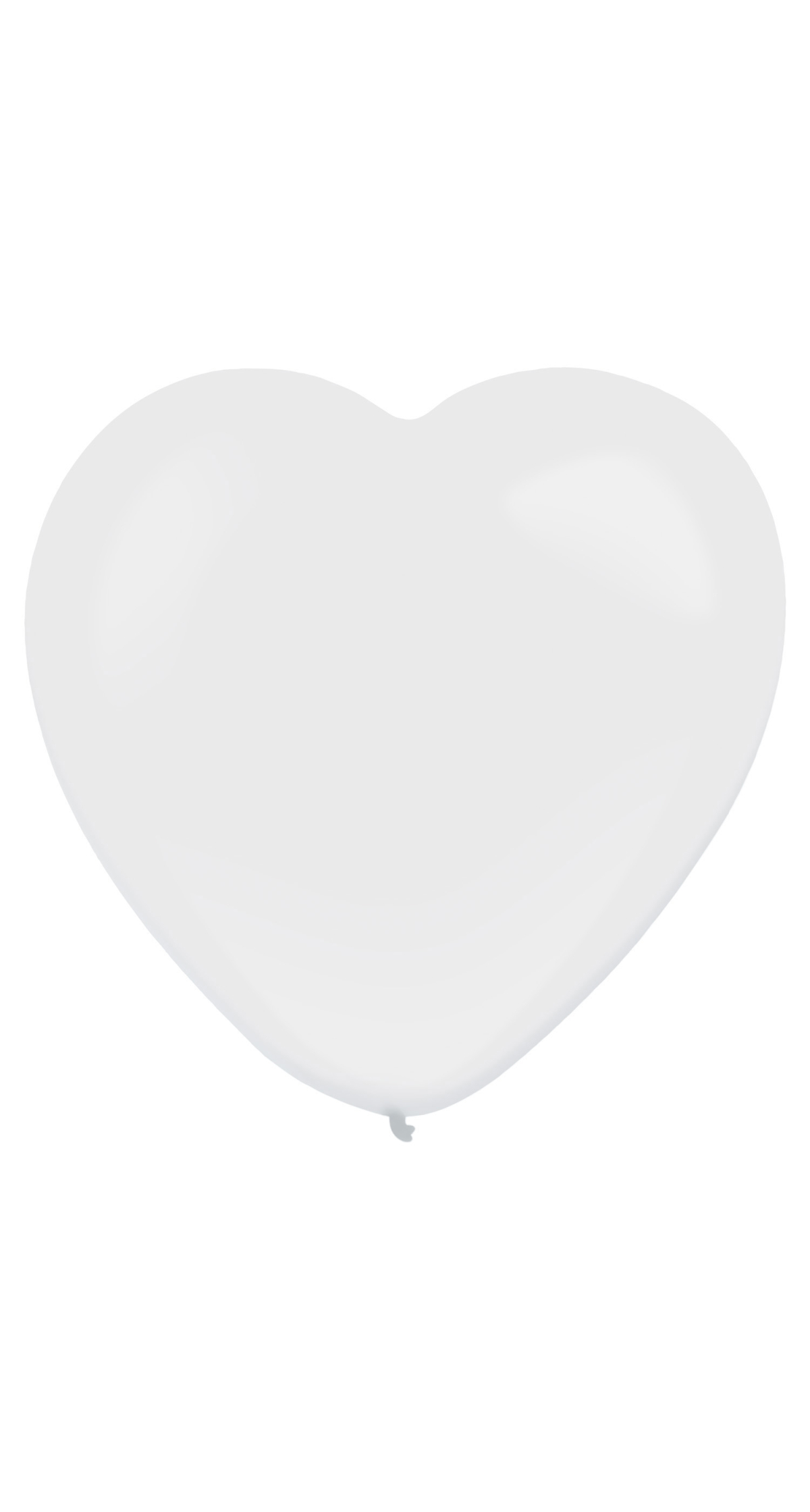 Everts Heart Latex Balloon Frosty White Standard – (12″/30cm) - 1pc