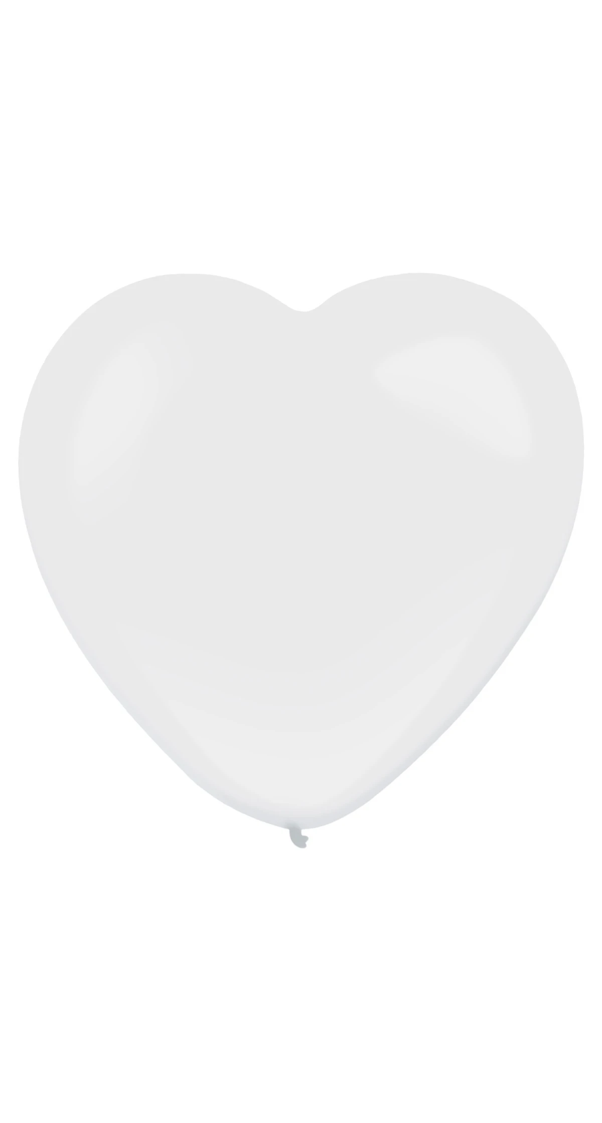 Everts Heart Latex Balloon Frosty White Standard – (12″/30cm) - 1pc