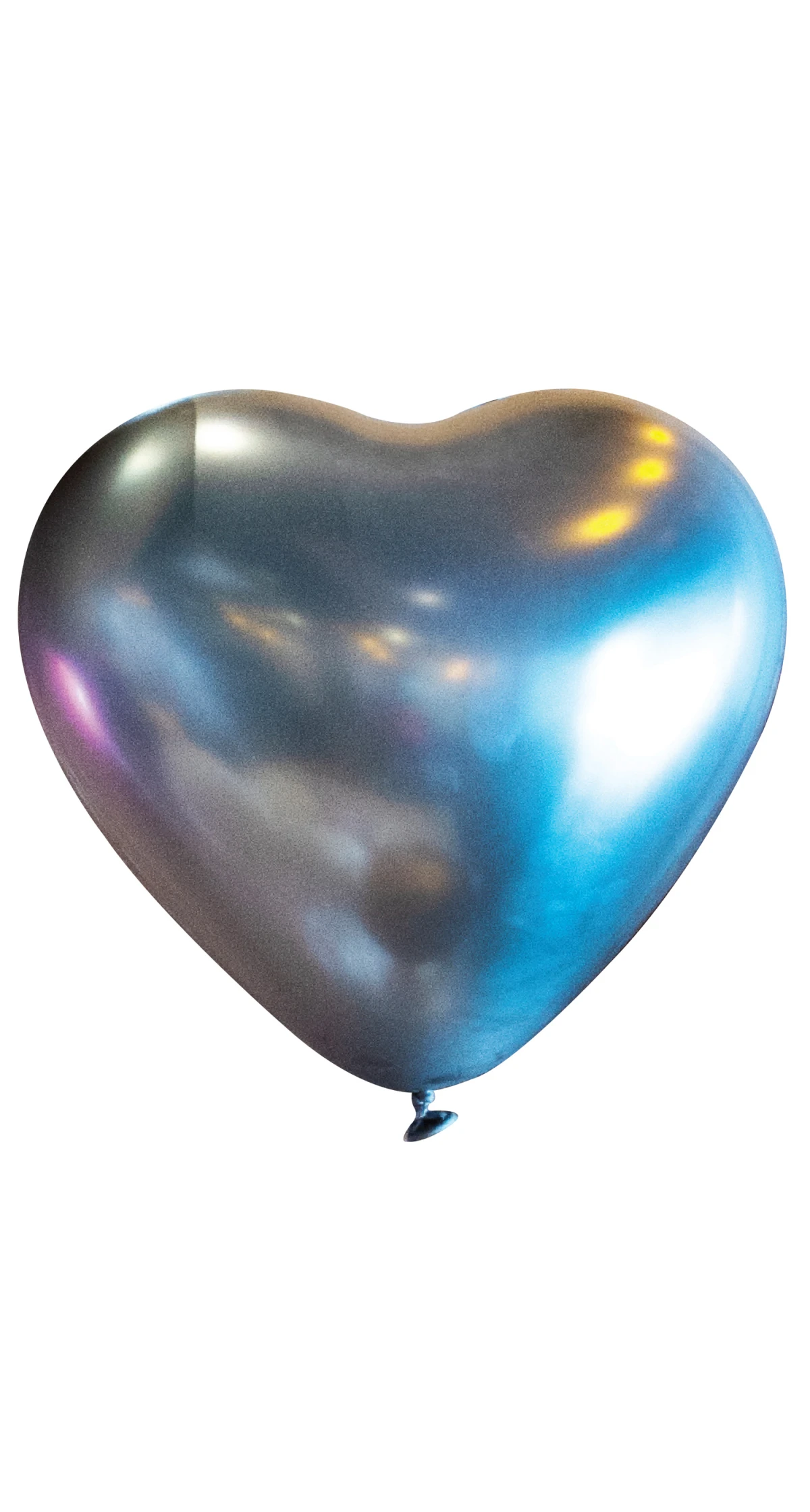 Everts Heart Latex Balloon Satin Luxe Platinum – (12″/30cm) - 1pc