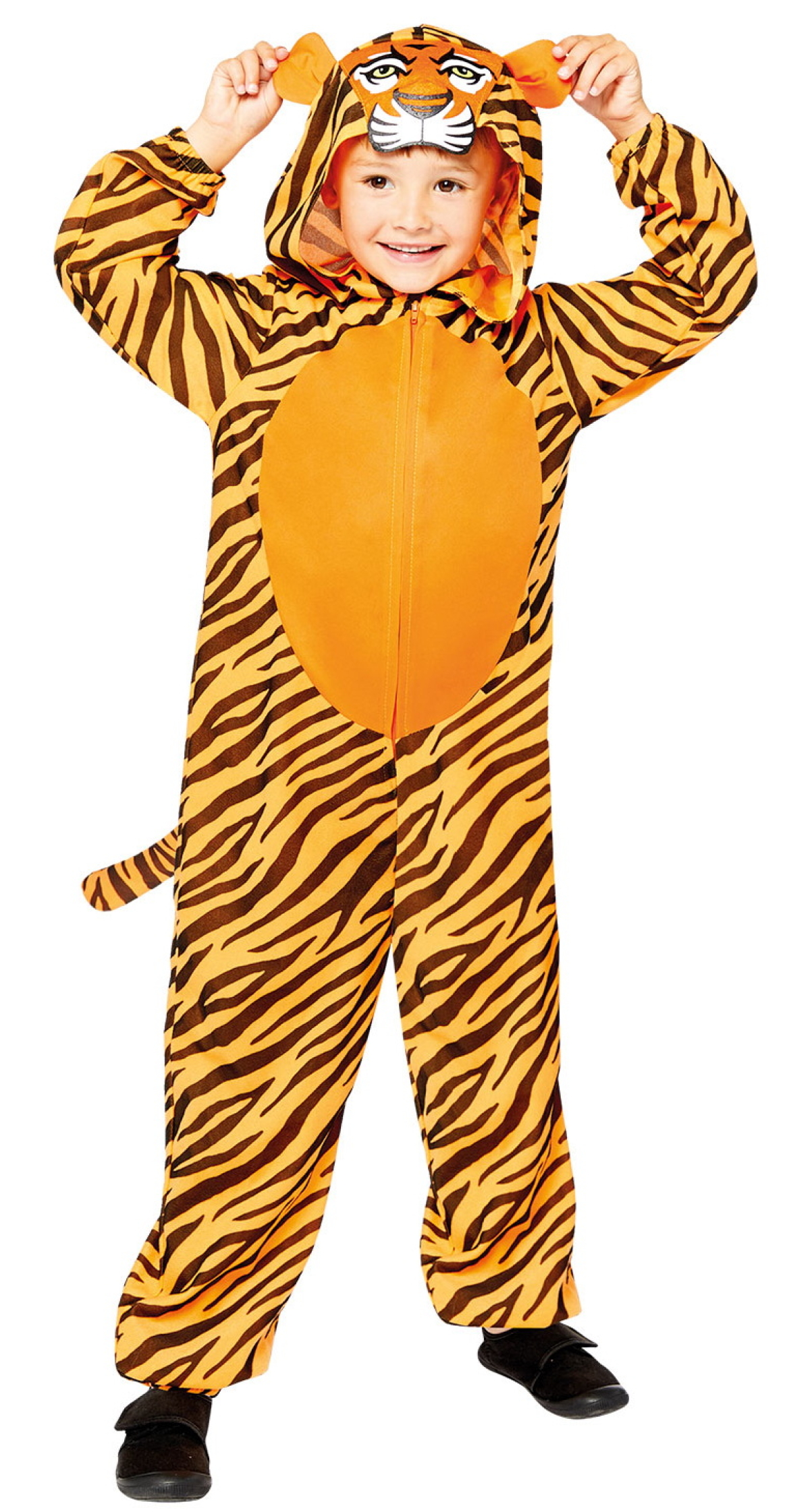 Tiger Animal Onesie Child Costume - Age 4 to 6 Years