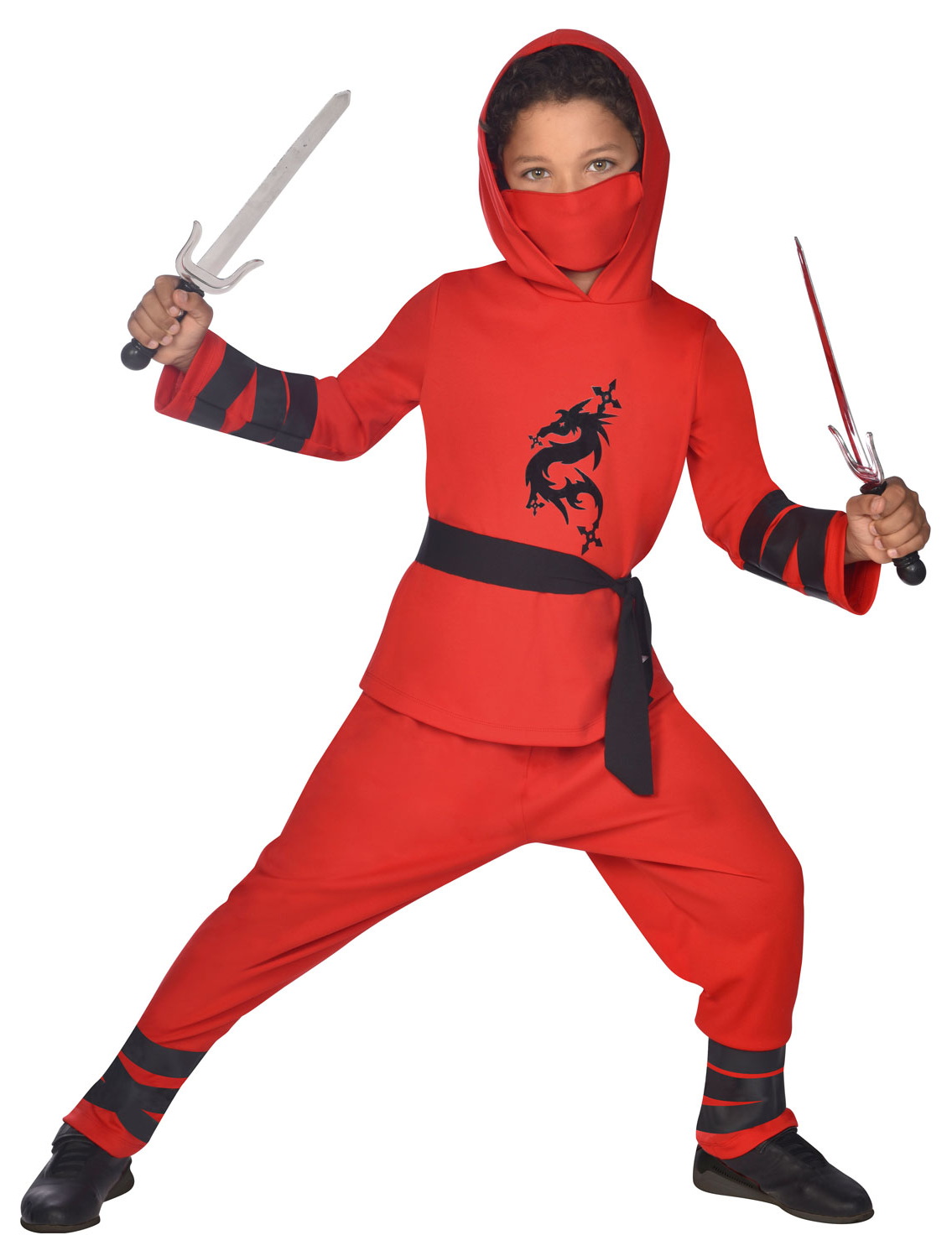 Ninja Warrior Red Costume - Age 12 to 14 Years