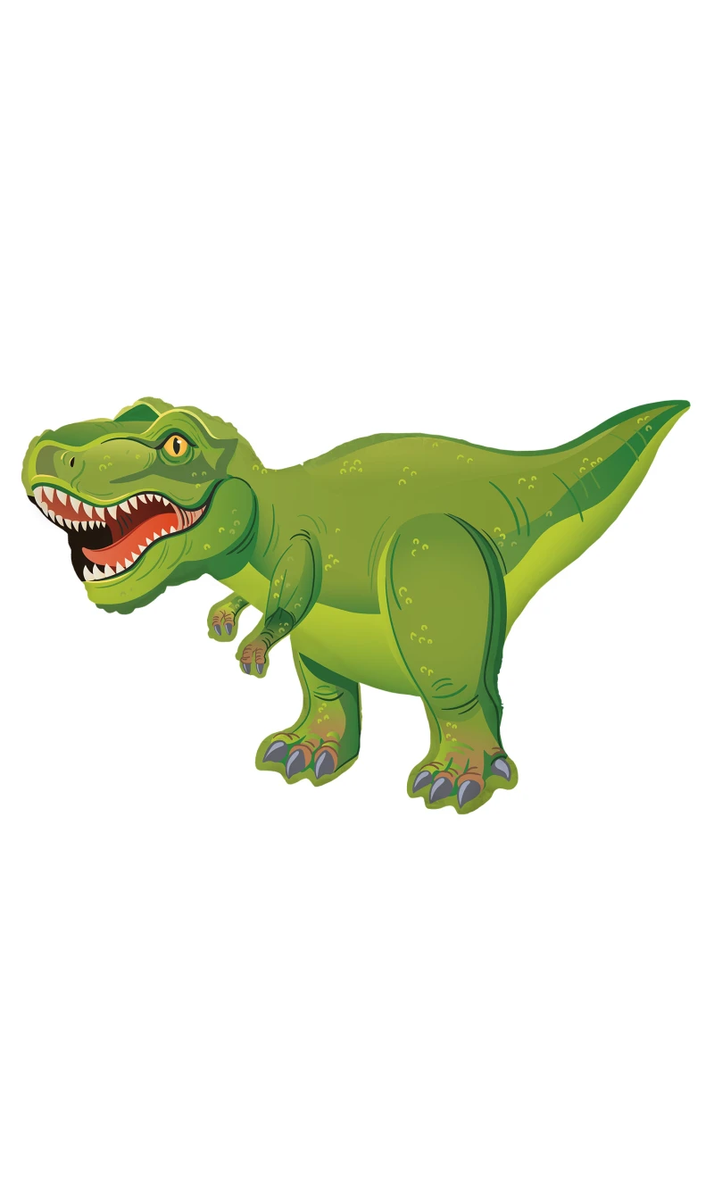 Large Shape Dinosaur T-Rex Foil Balloon 113cmx71cm