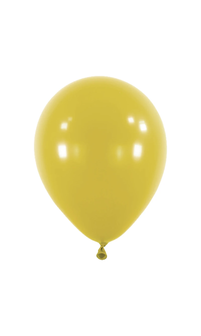 Everts Latex Balloon Mustard Fashion – (11″/28cm)  - 50pcs