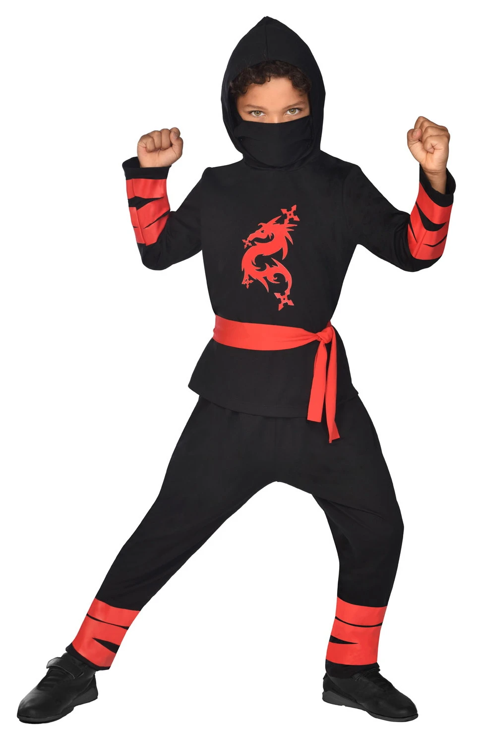 Ninja Warrior Costume Red main image 1