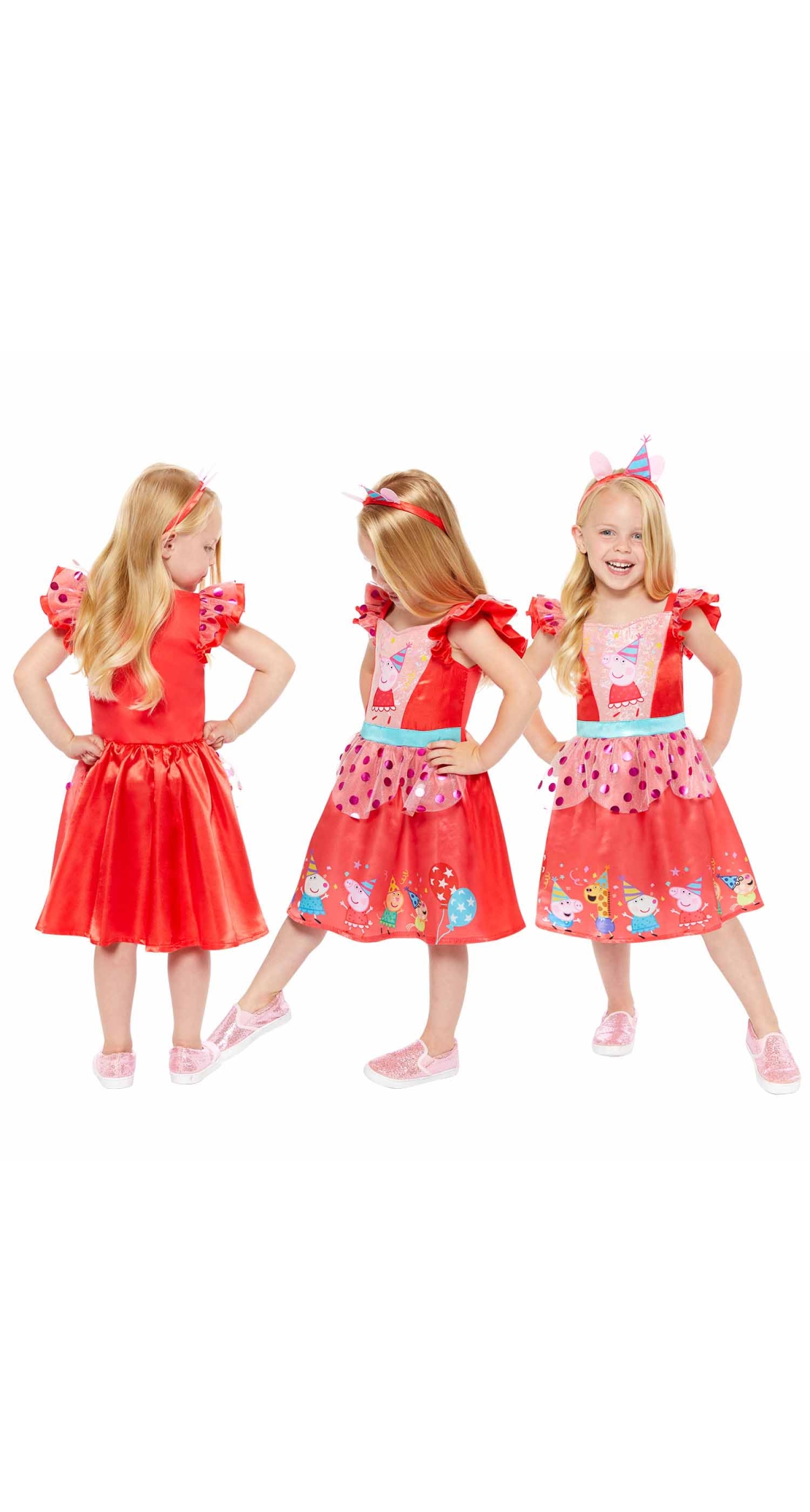 Official Licensed Peppa Pig Party Dress Costume - Age 4 to 6 Years - Image 5