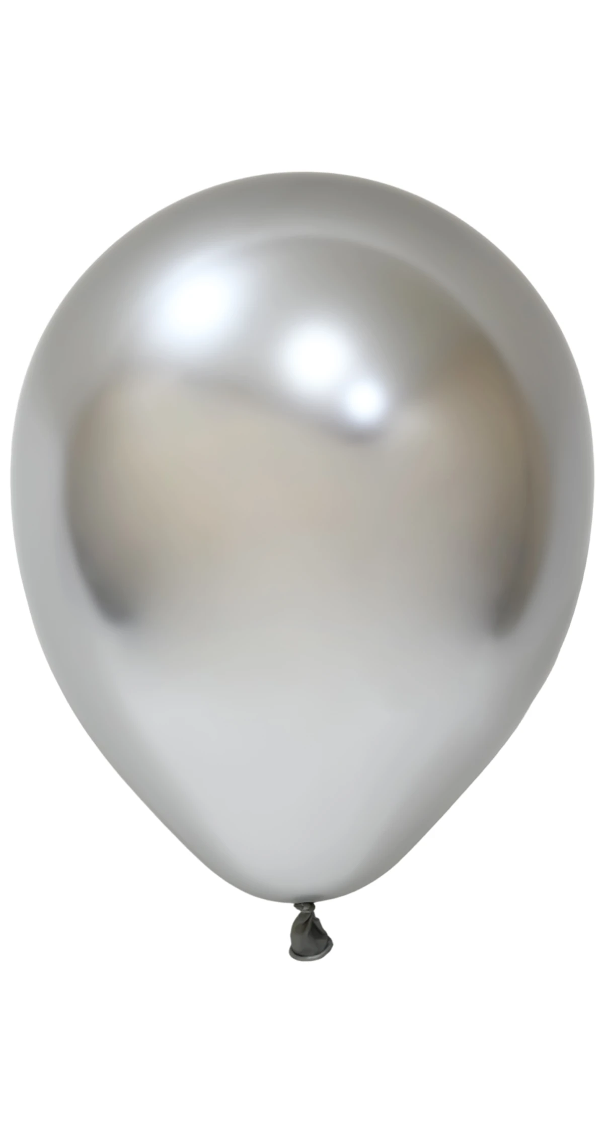 Balonevi Chrome Silver Latex Balloon 12 Inch - 1pc