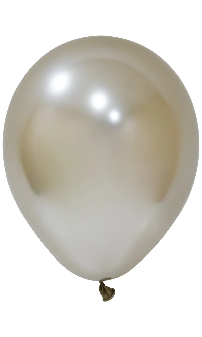 Balonevi Chrome White Gold Latex Balloon 12 Inch - 1pc