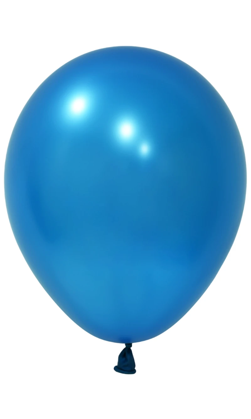 Balonevi Metallic Blue Latex Balloon 12 Inch - 1pc