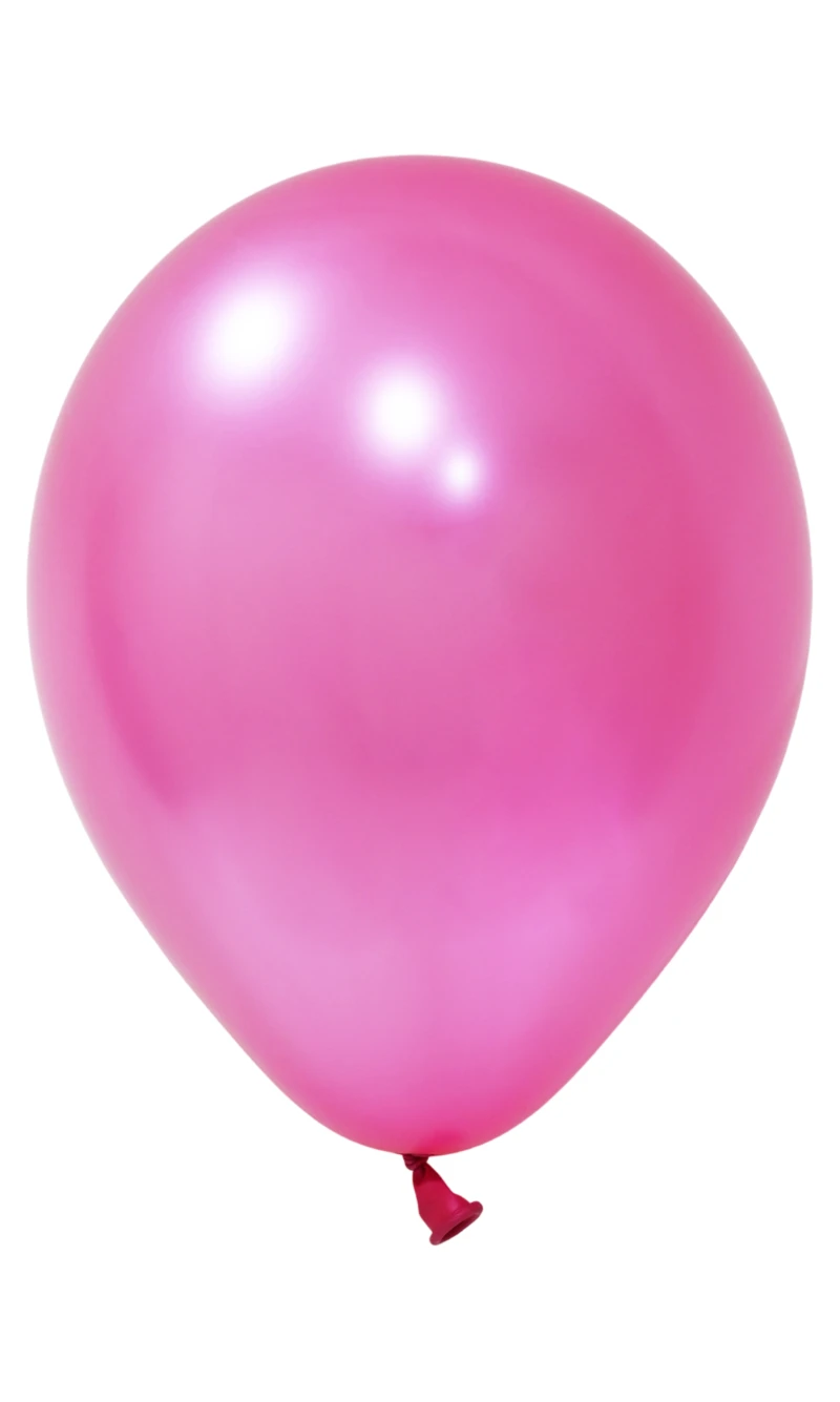 Balonevi Metallic Fuchsia Latex Balloon 12 Inch - 1pc