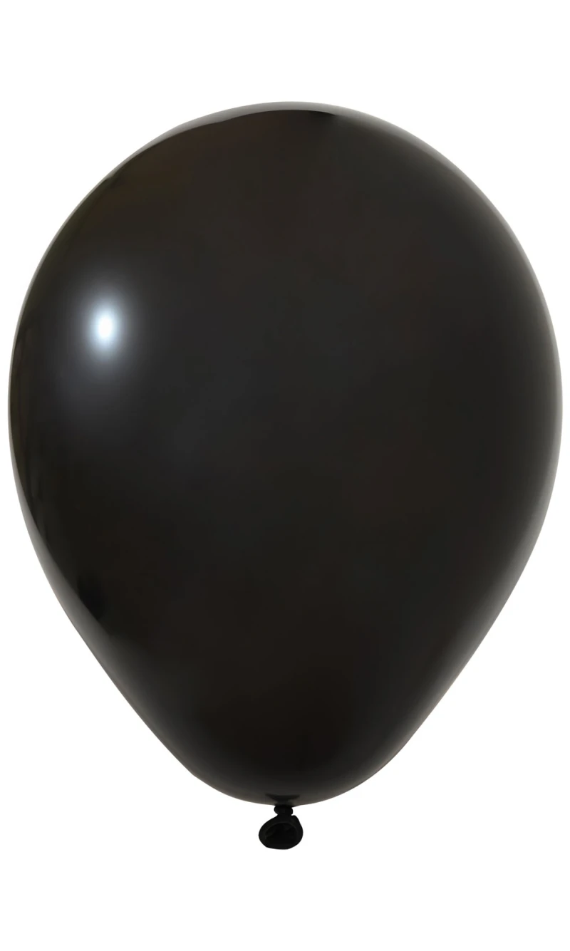 Balonevi Pastel Black Latex Balloon 12 Inch - 1pc