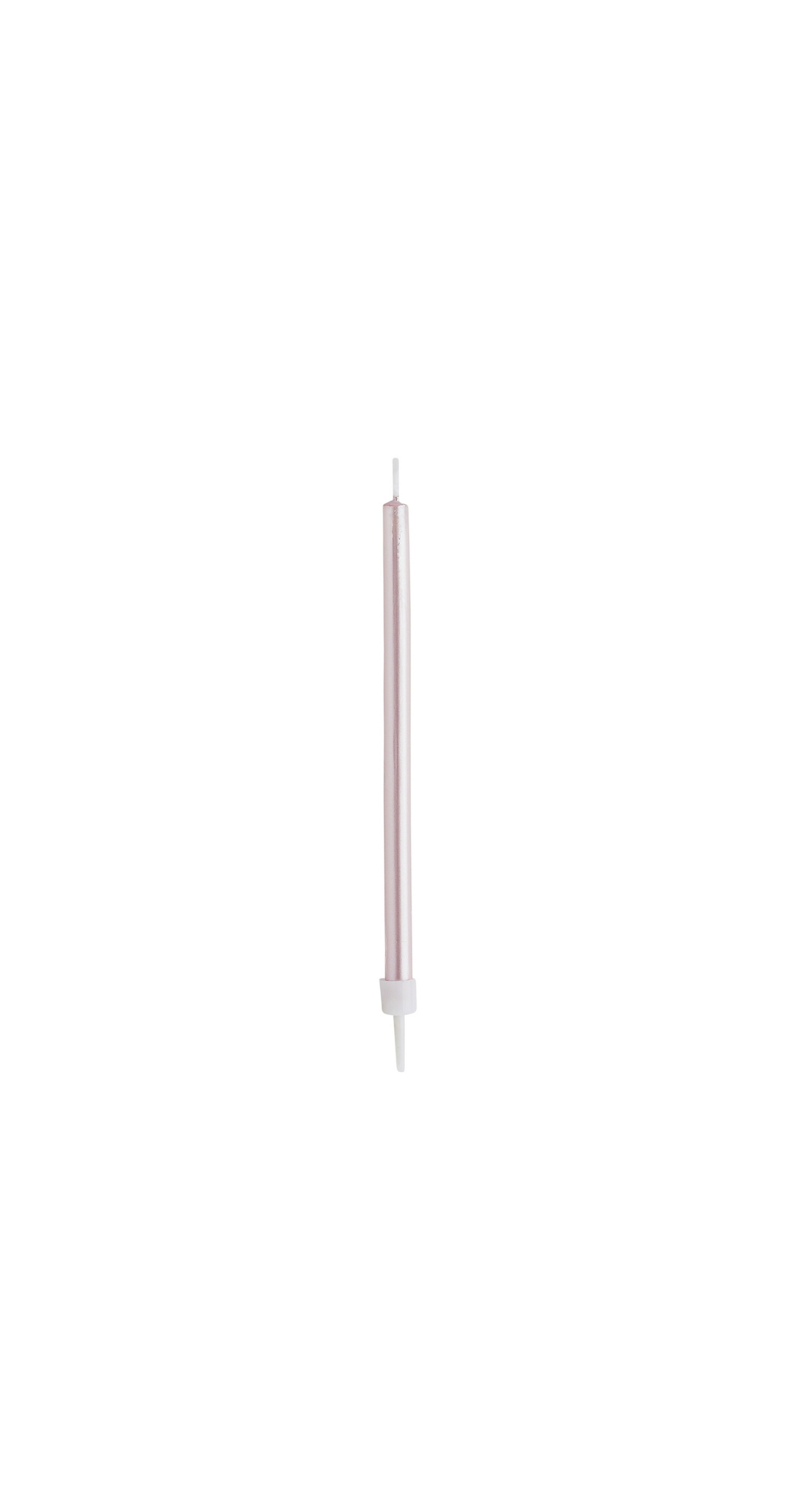 Pink Skinny Candles & Holders 95mm (12pk) - Image 2