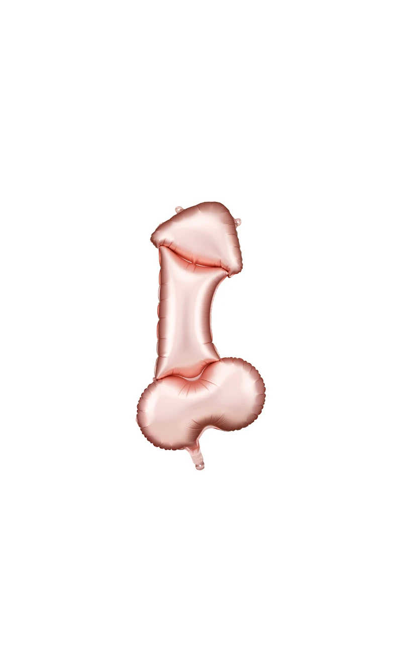Hens Rose Gold Penis Foil Balloon 55.5x112cm