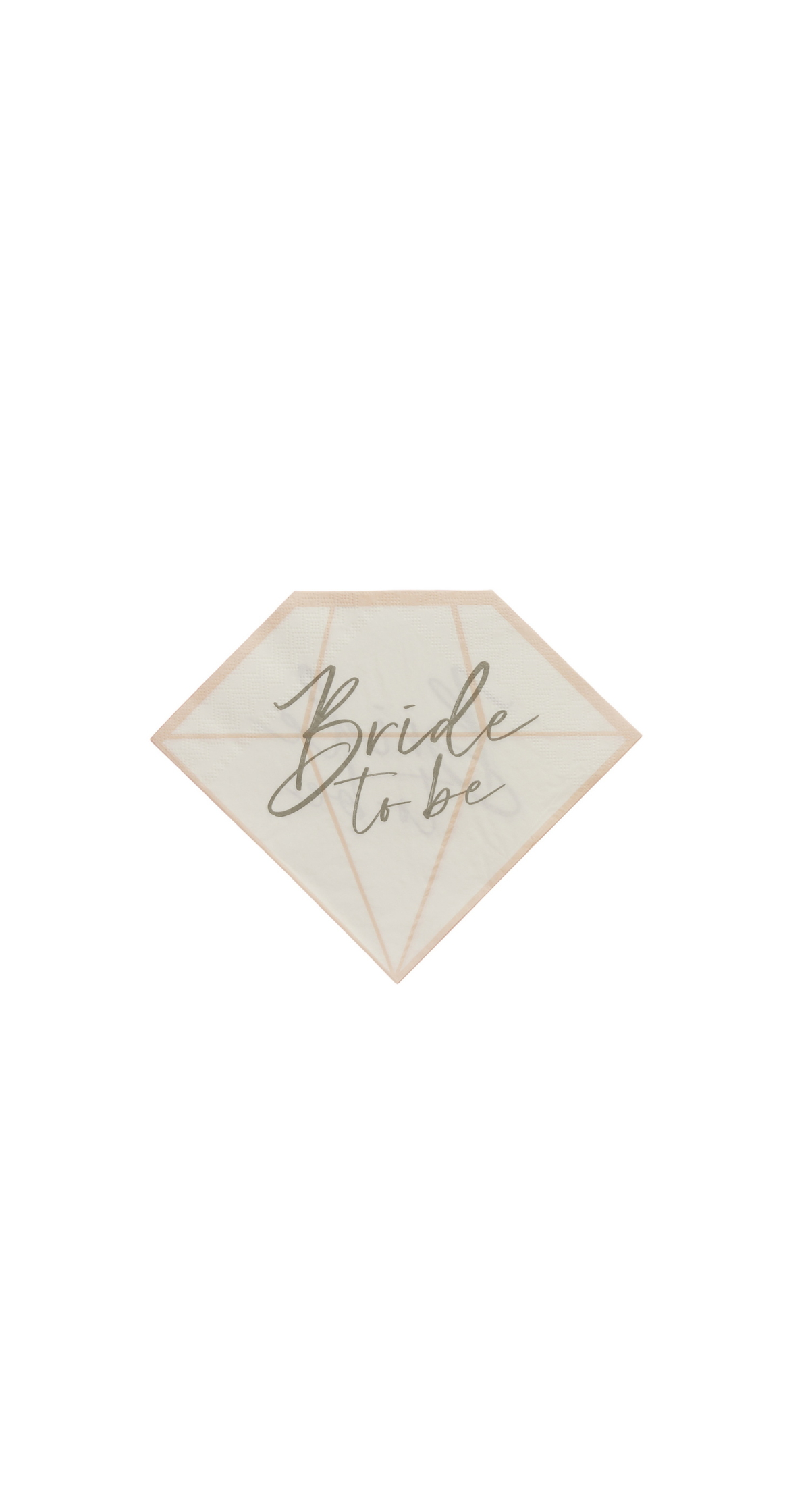 Diamond Bride To Be Paper Napkins 16 pcs - Image 2