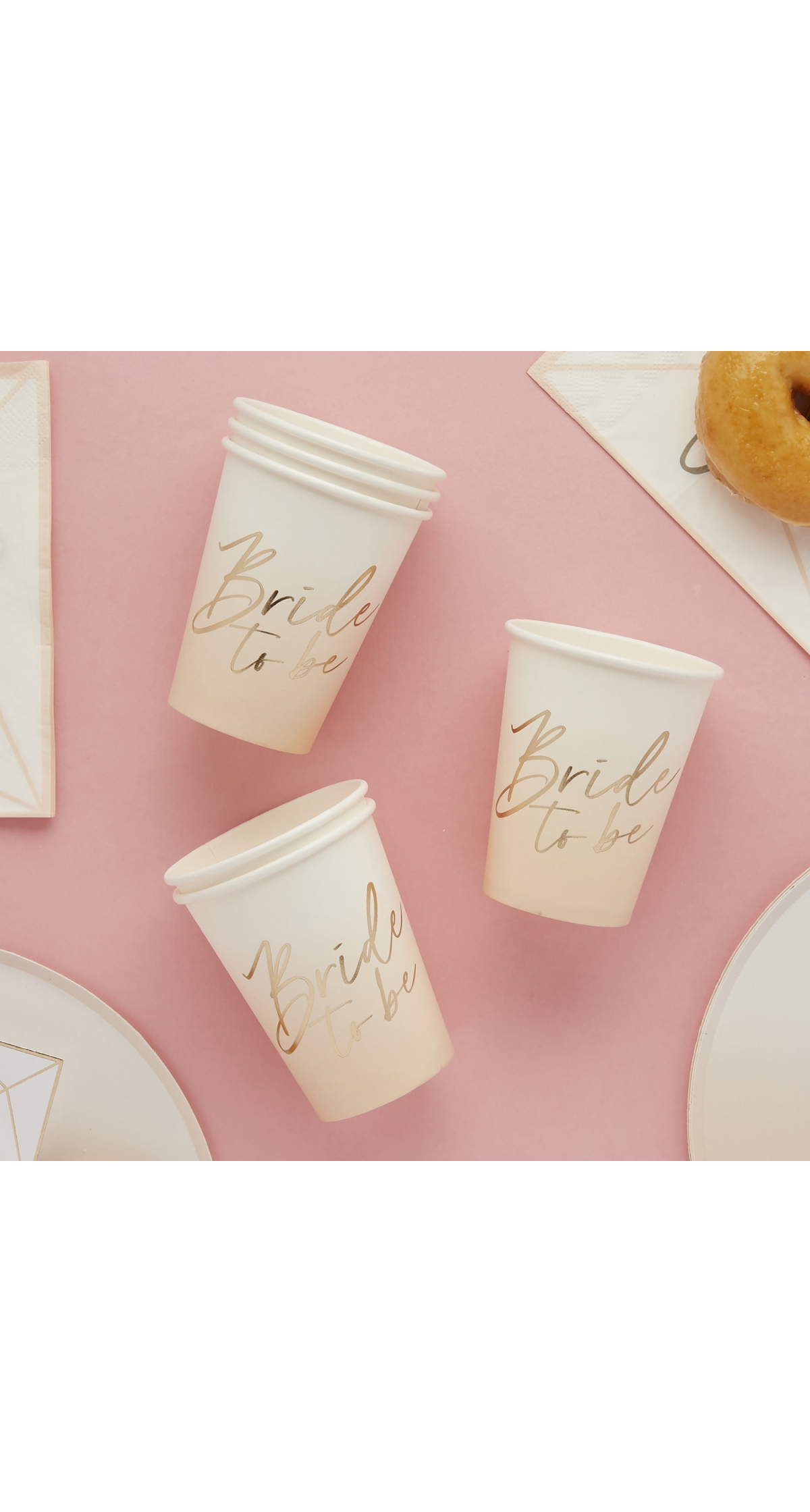 Bride To Be Paper Cups 8 pcs - Image 4