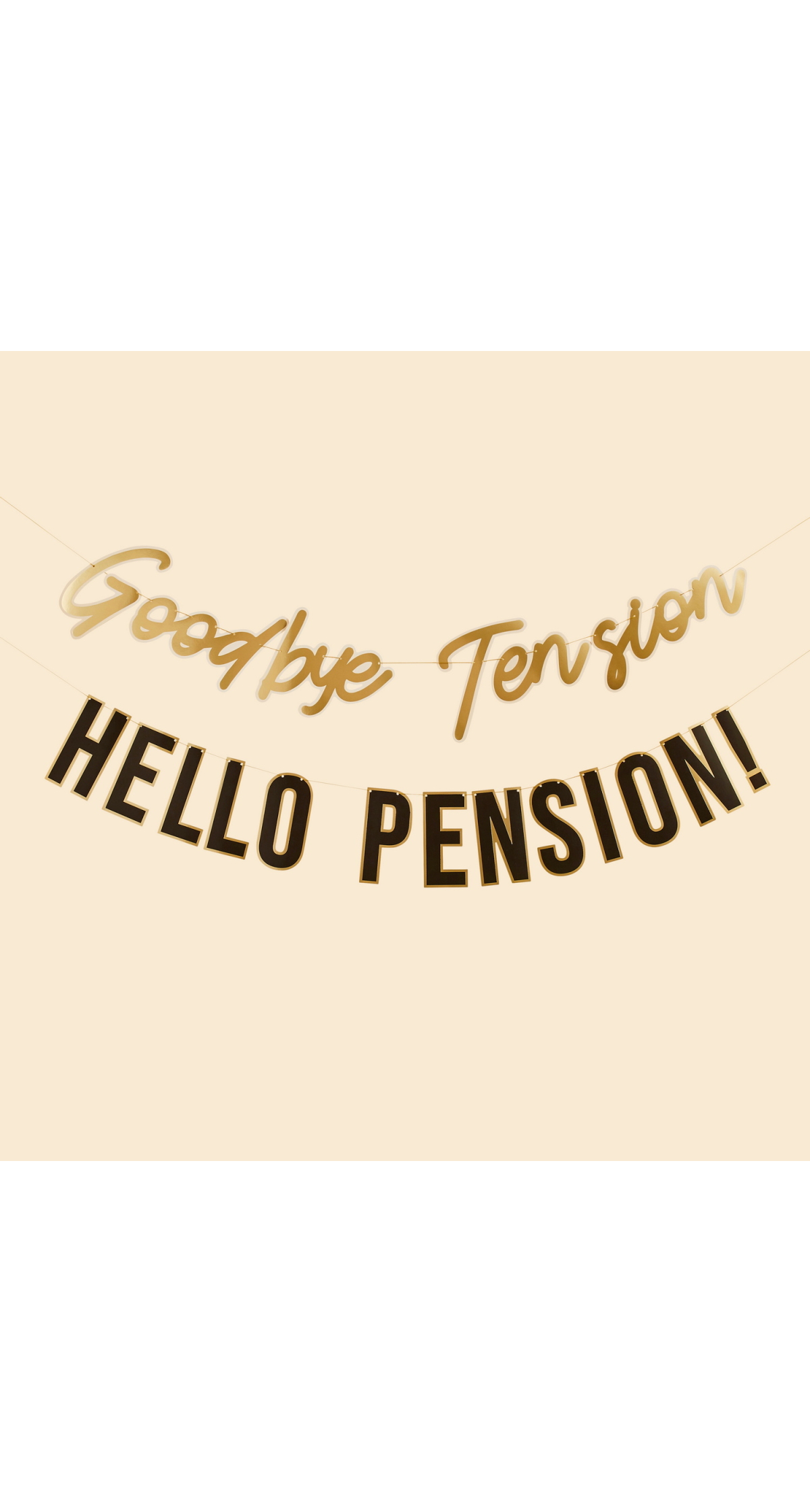 Goodbye Tension Hello Pension Banner 2M - Image 2