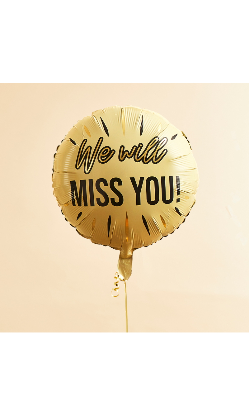 Cream We Will Miss You! 22 Foil Balloon