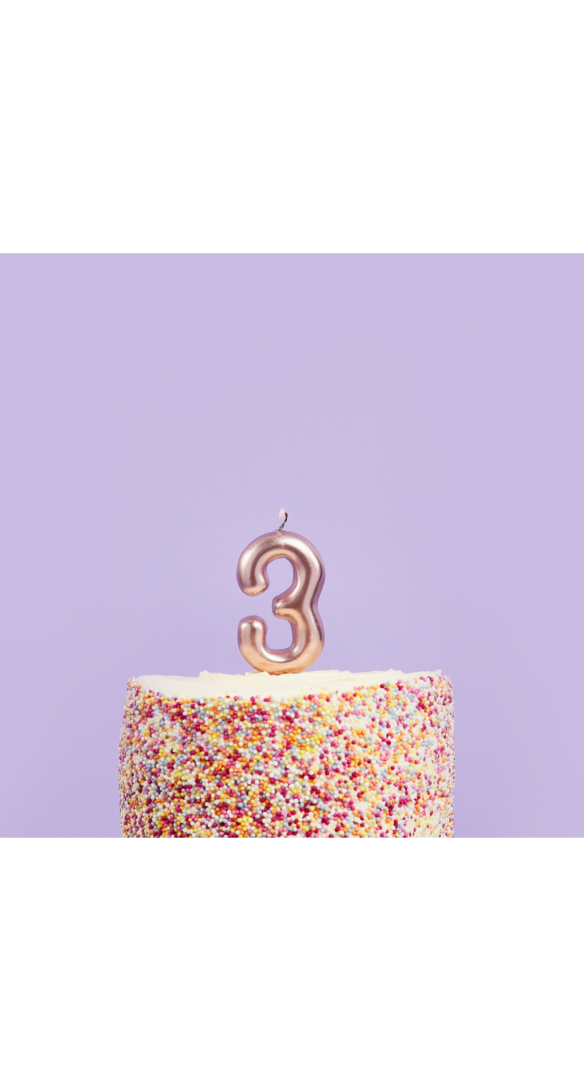 Rose Gold No.3 Candle (H)90x(W)35mm