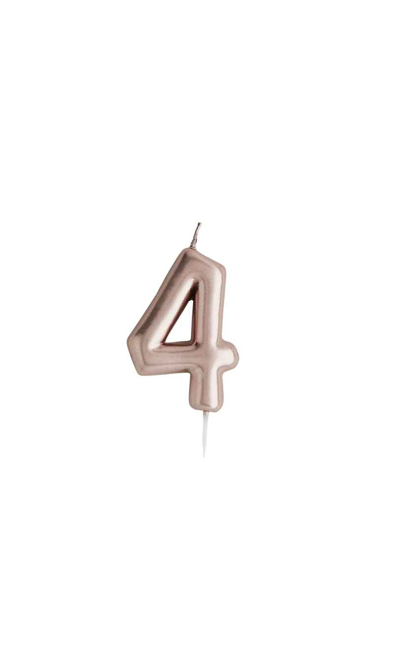 Rose Gold No.4 Candle (H)85x(W)42mm