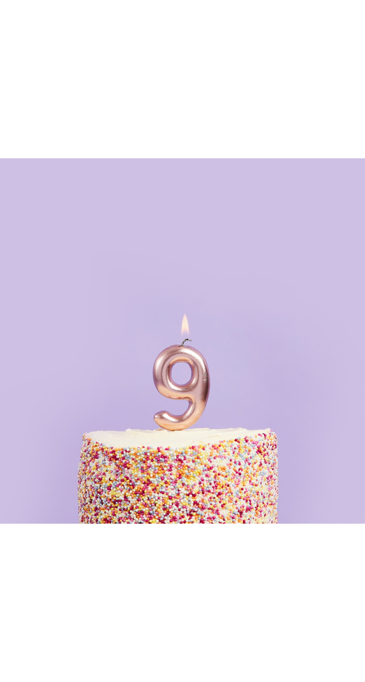 Rose Gold No.9 Candle (H)87x(W)39mm - Image 2