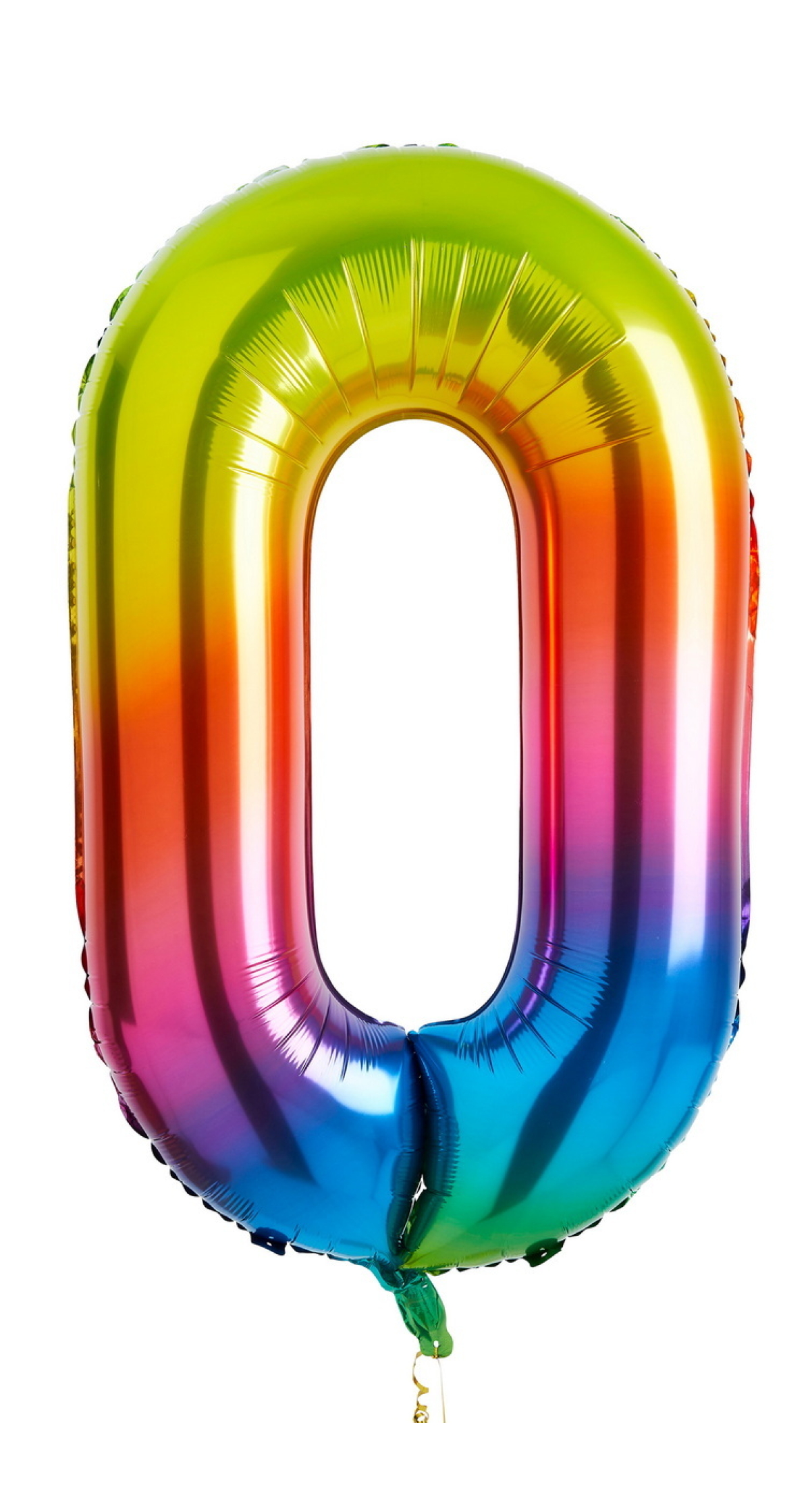 34 Inch Foil Balloon Number 0 – Rainbow